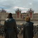 Davos (Liam Cunningham), Jon Snow (Kit Harington), and Tyrion (Peter Dinklage) get ready to see some bleak stuff.